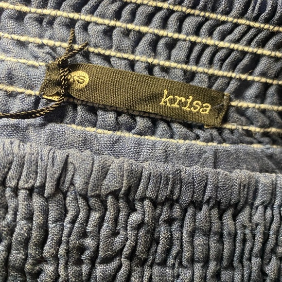 NWT Krisa (a REVOLVE‎ brand) Strapless Linen Dress Summer Vacation Resortwear - Picture 8 of 8